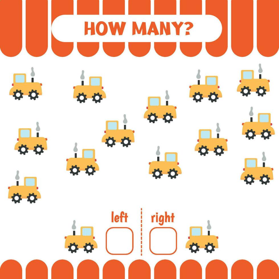 Count left and right graders vector