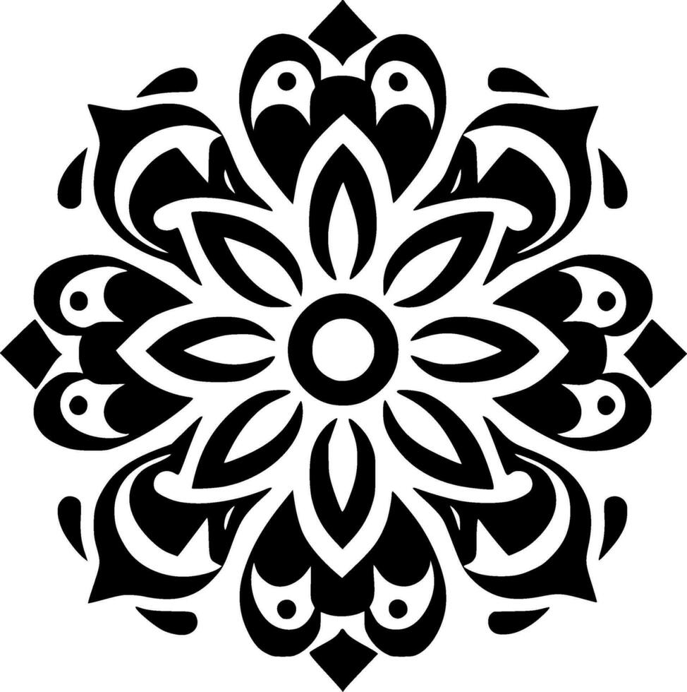 Mandala - High Quality Vector Logo - Vector illustration ideal for T-shirt graphic