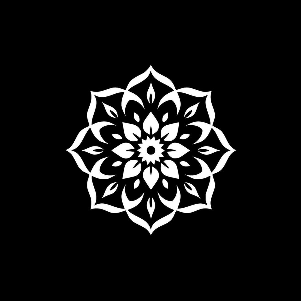 Mandala, Minimalist and Simple Silhouette - Vector illustration