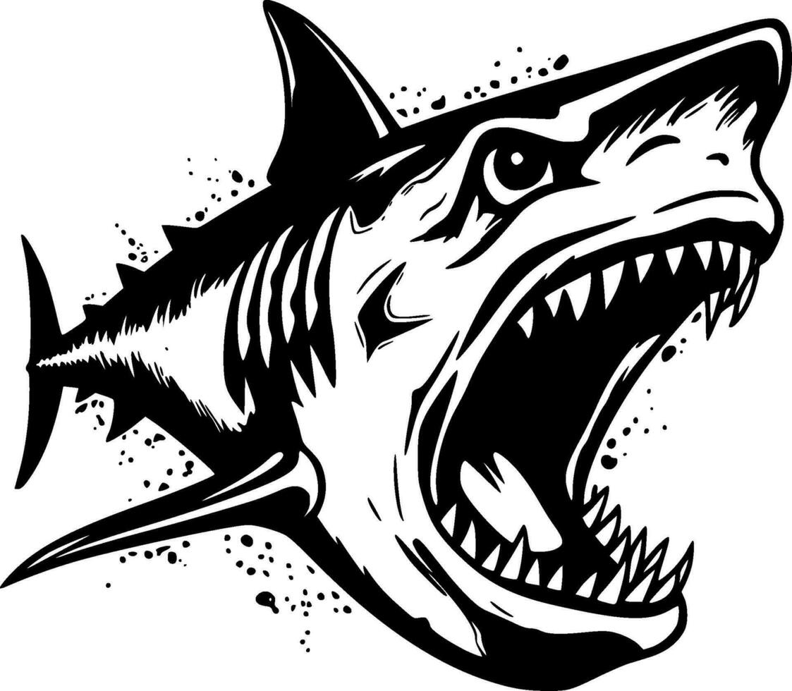 Shark - High Quality Vector Logo - Vector illustration ideal for T-shirt graphic