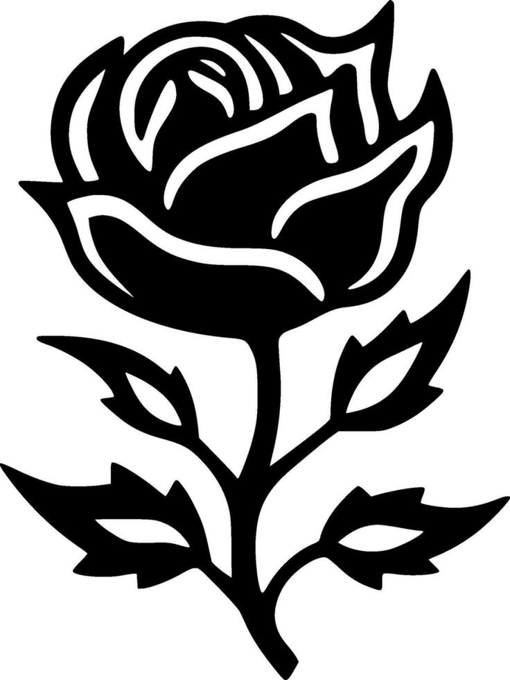 Flower - Minimalist and Flat Logo - Vector illustration