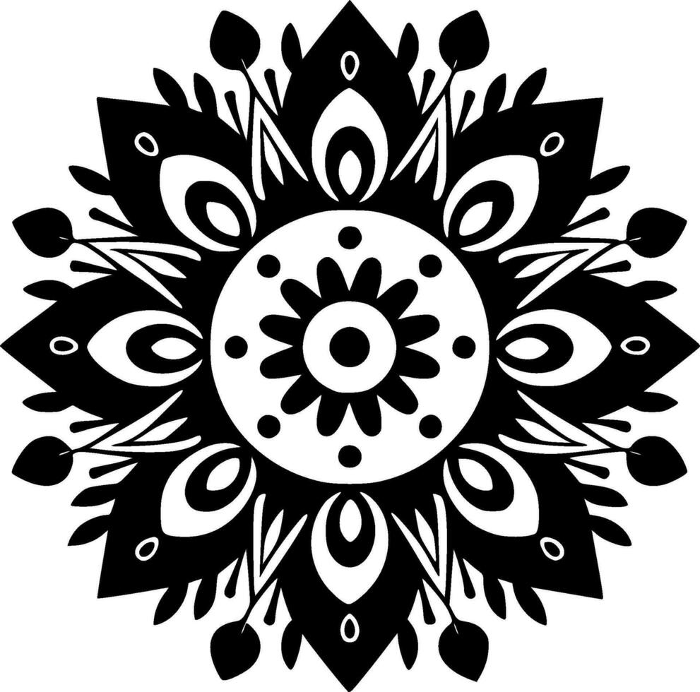 Mandala - High Quality Vector Logo - Vector illustration ideal for T-shirt graphic