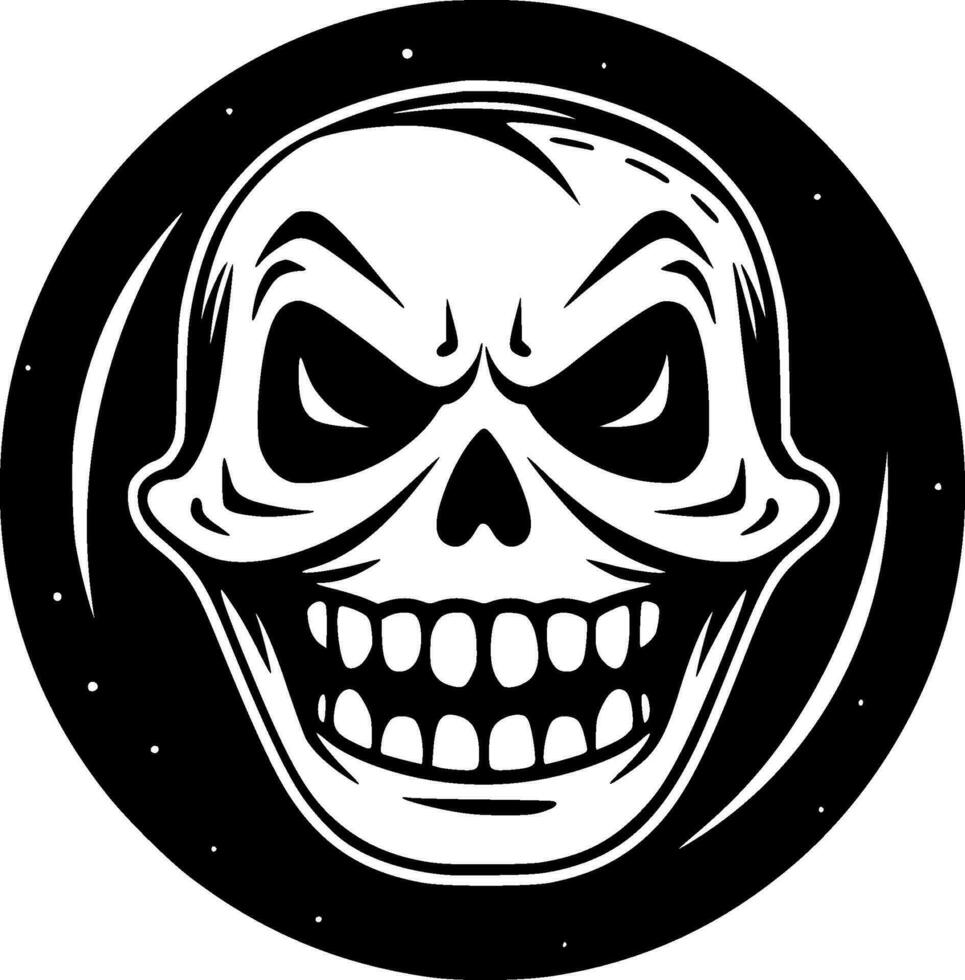 Hallowe'en - Black and White Isolated Icon - Vector illustration