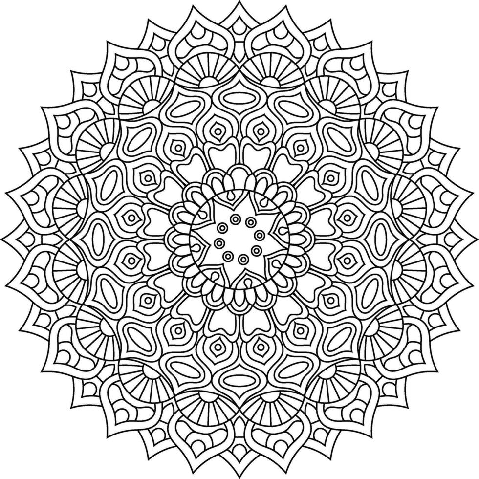 mándala étnico decorativo elemento. mano dibujado fondo. islam, Arábica, indio, otomano motivos vector