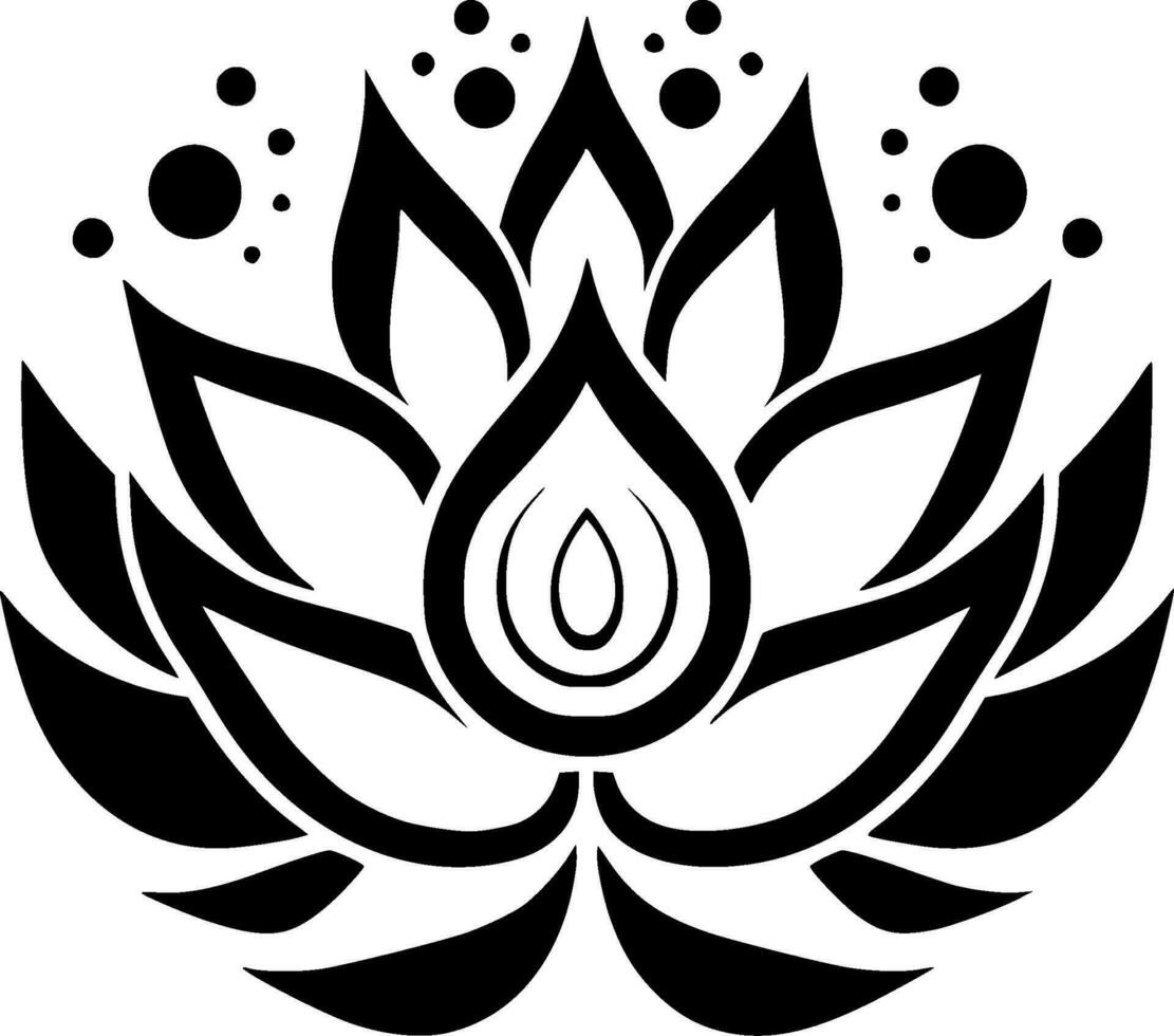 Lotus Flower - High Quality Vector Logo - Vector illustration ideal for T-shirt graphic