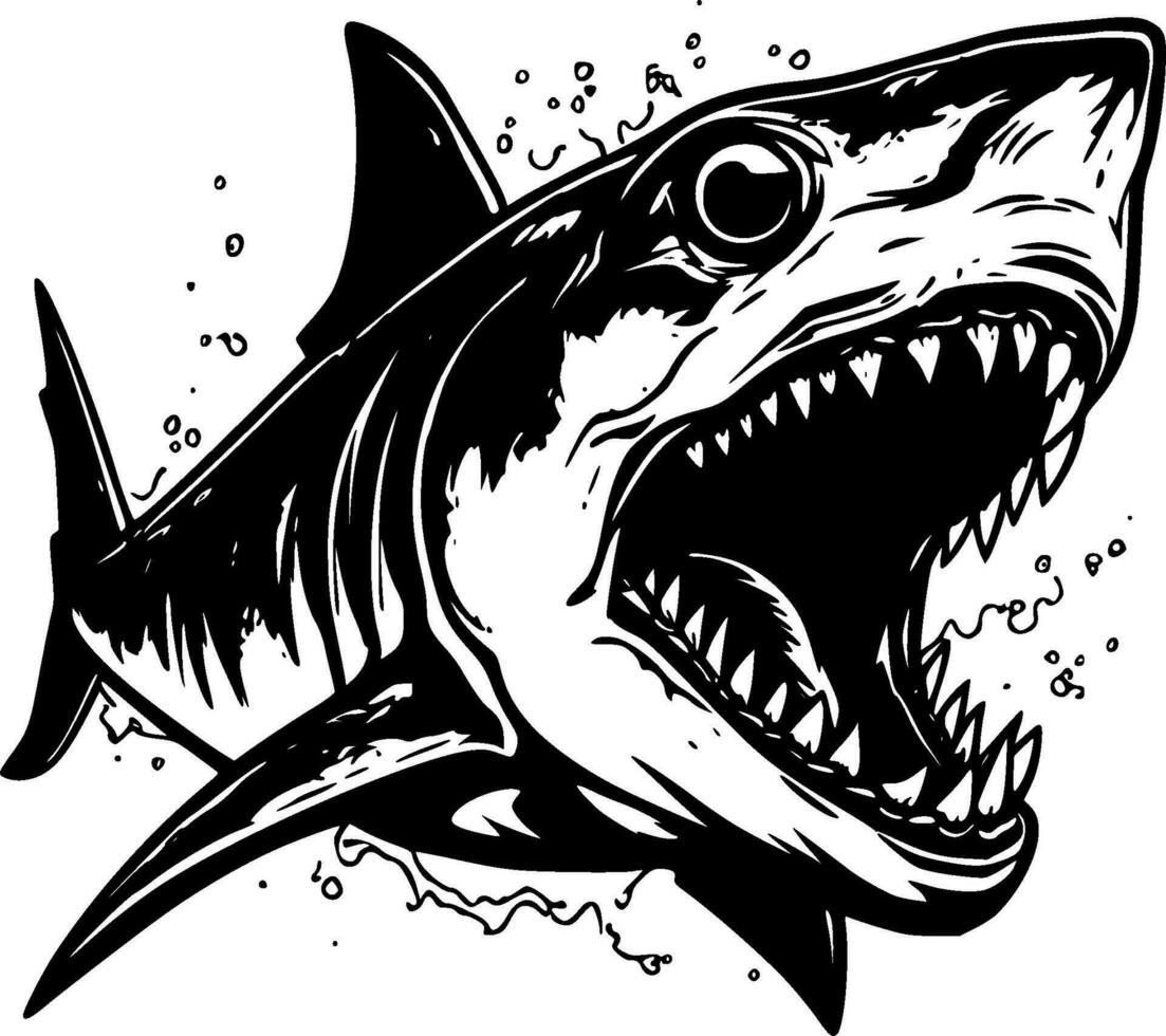 Shark - High Quality Vector Logo - Vector illustration ideal for T-shirt graphic