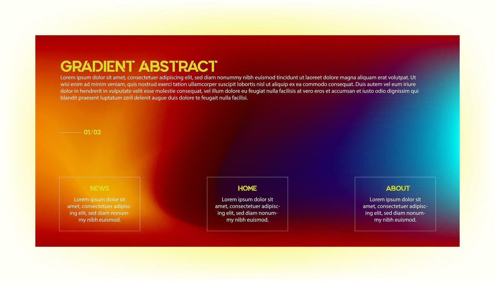 Modern Abstract Background Design with Gradient and Grain Texture. Minimalist Gradient Background with geometric shapes for Website design, landing page, wallpaper, banner, poster, flyer. vector