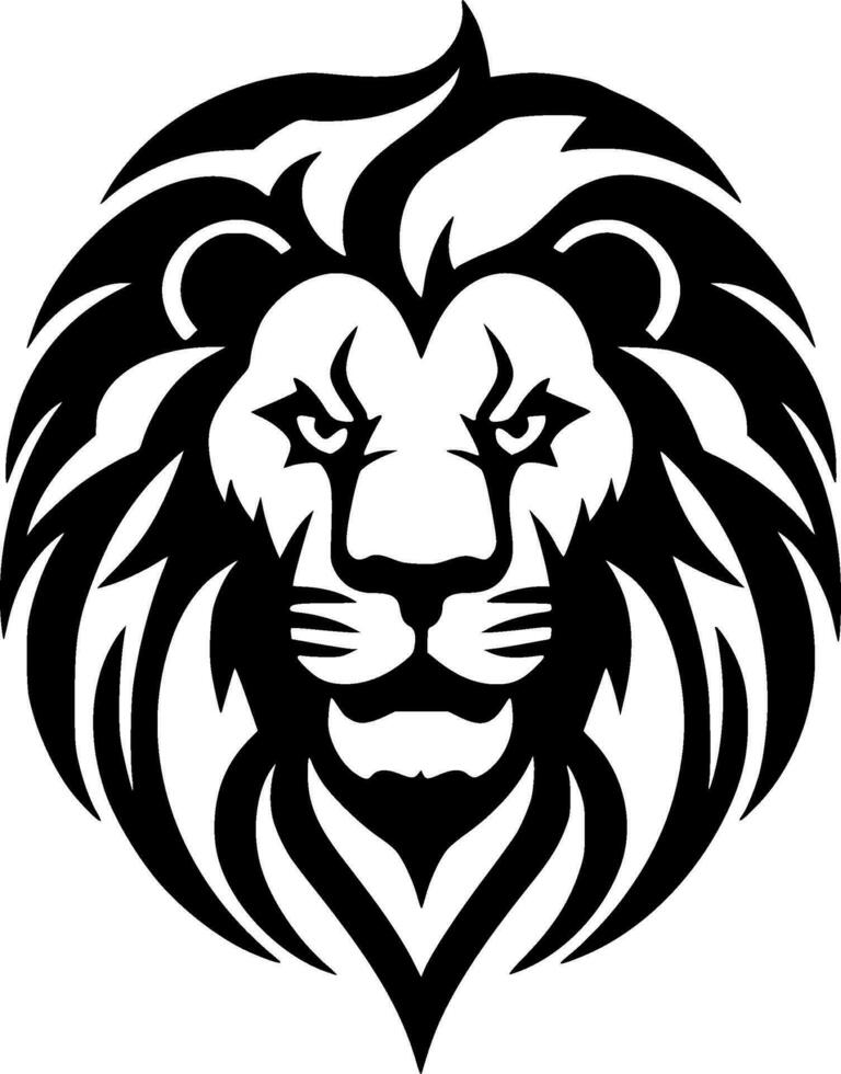 Lion, Minimalist and Simple Silhouette - Vector illustration