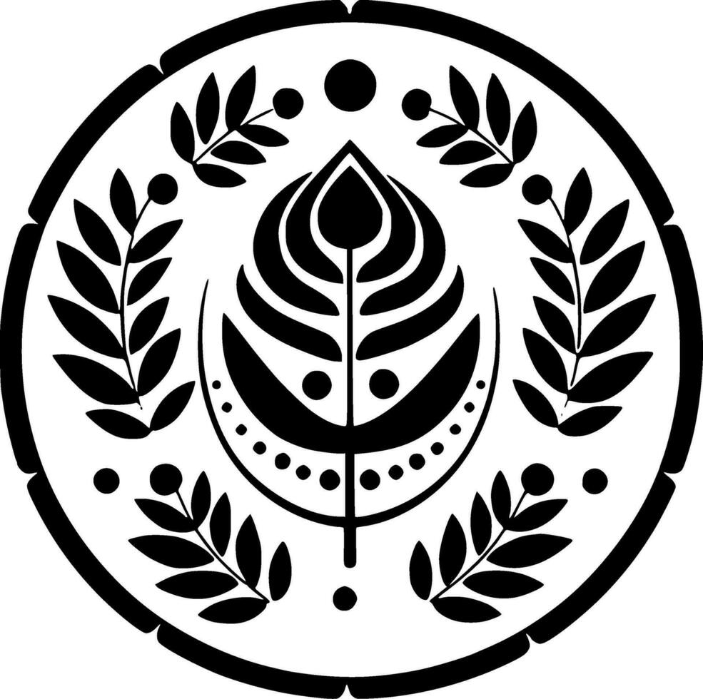 Boho, Minimalist and Simple Silhouette - Vector illustration