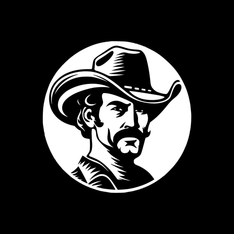 Western, Minimalist and Simple Silhouette - Vector illustration