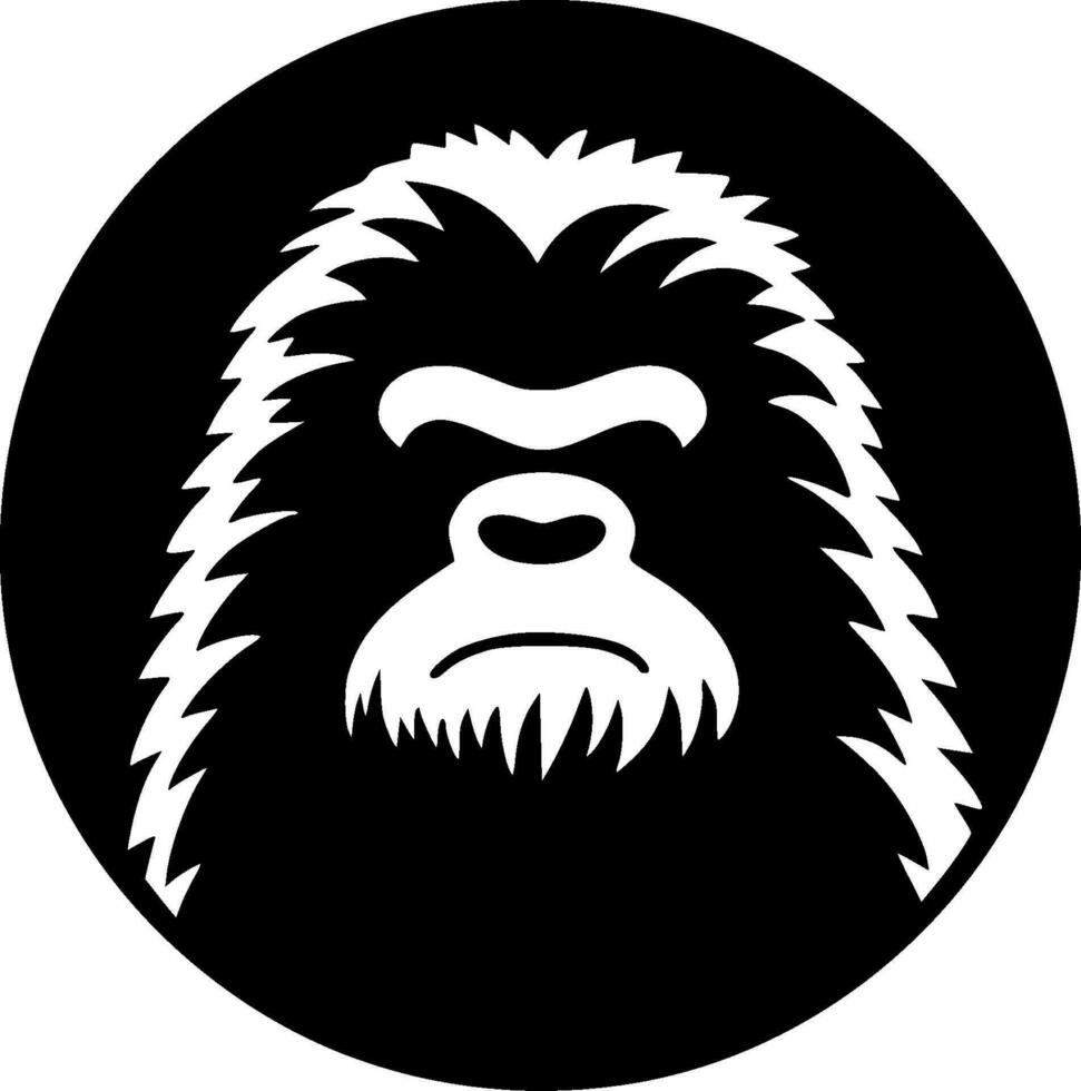 Bigfoot, Minimalist and Simple Silhouette - Vector illustration