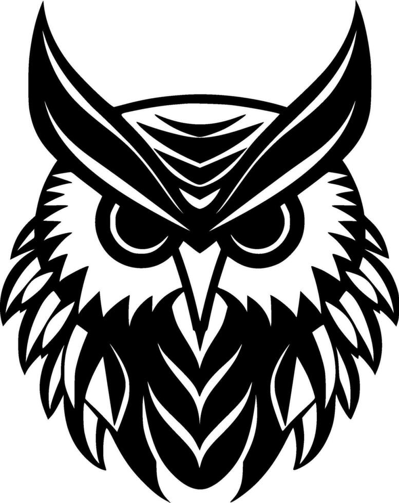 Owl - Minimalist and Flat Logo - Vector illustration