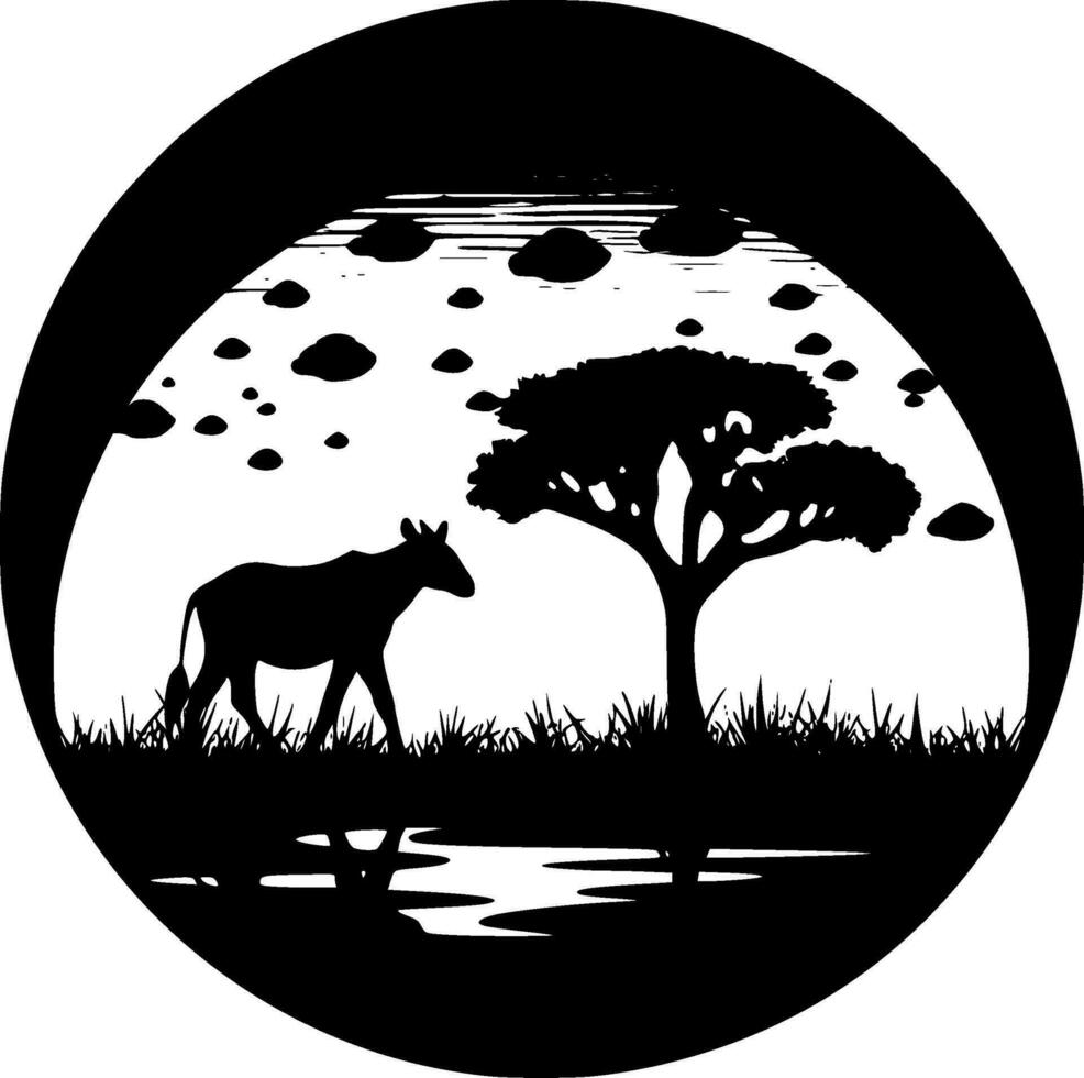 Africa - High Quality Vector Logo - Vector illustration ideal for T-shirt graphic