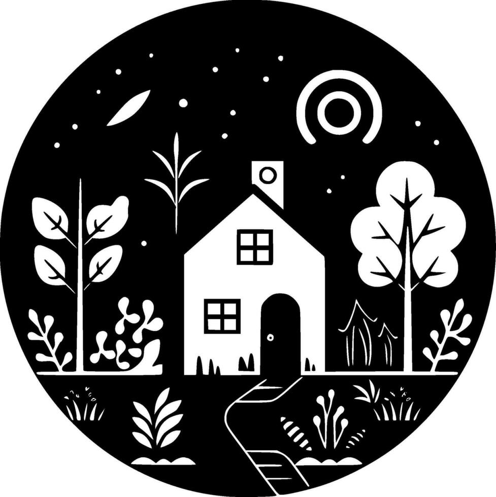 Garden - High Quality Vector Logo - Vector illustration ideal for T-shirt graphic