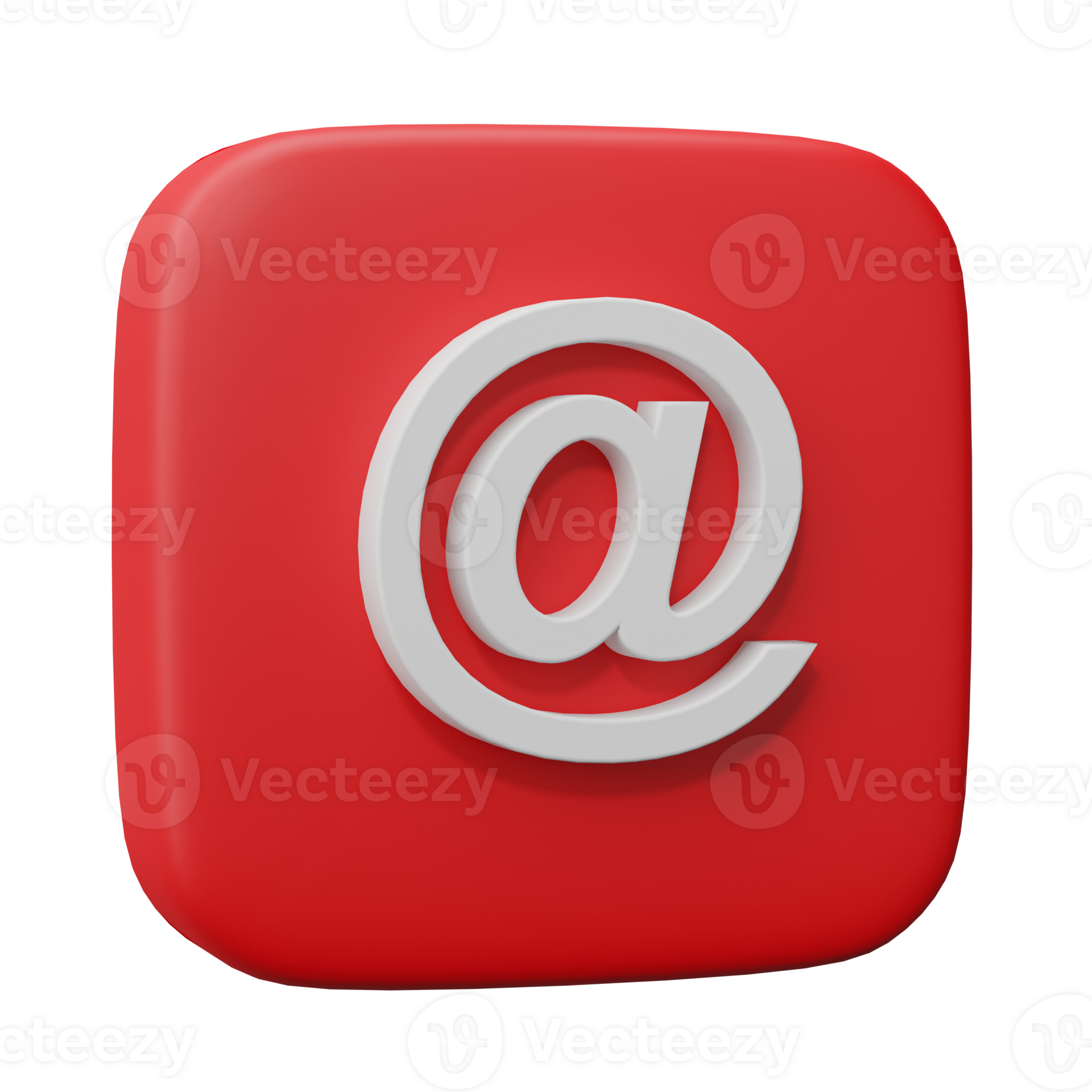 Email address icon logo communication isolated on transparent