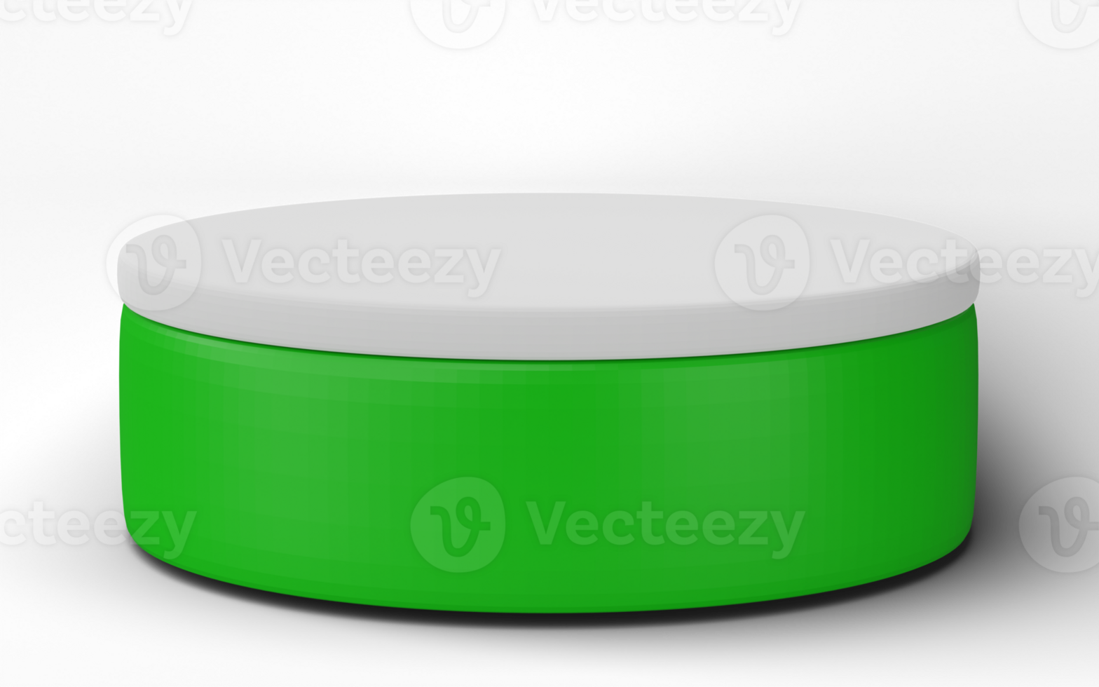 3D, cylinder podium display scene of minimal geometric platform base isolated on transparent background png file.