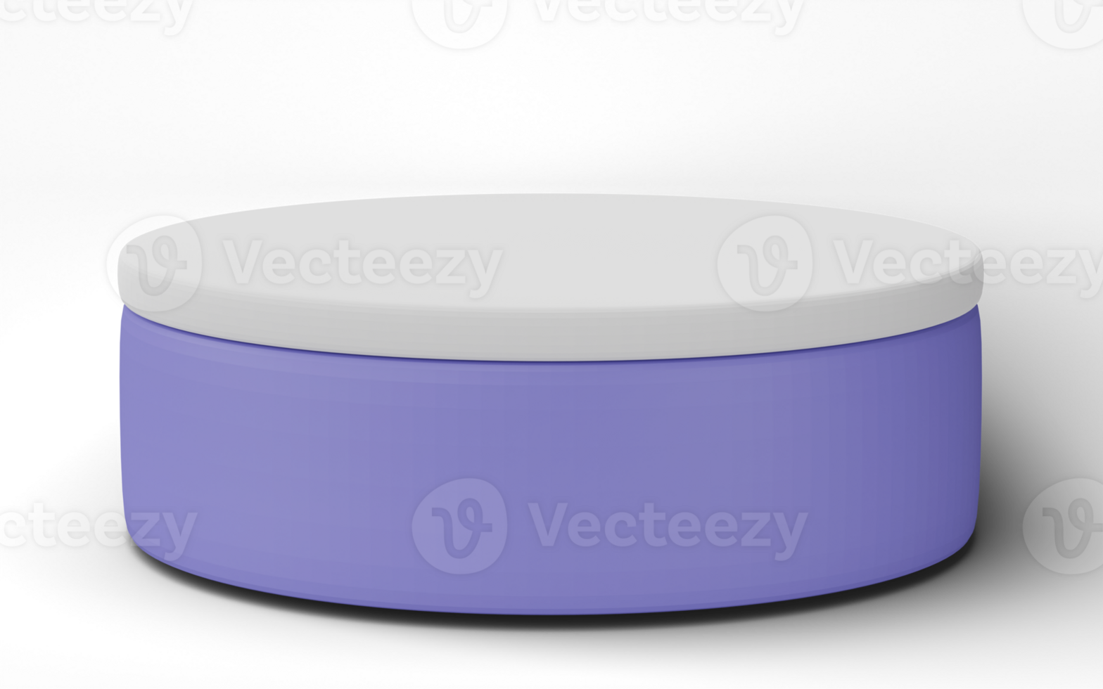 3D, cylinder podium display scene of minimal geometric platform base isolated on transparent background png file.