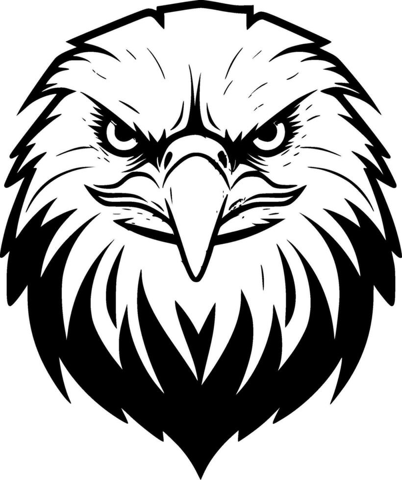 Eagle, Minimalist and Simple Silhouette - Vector illustration