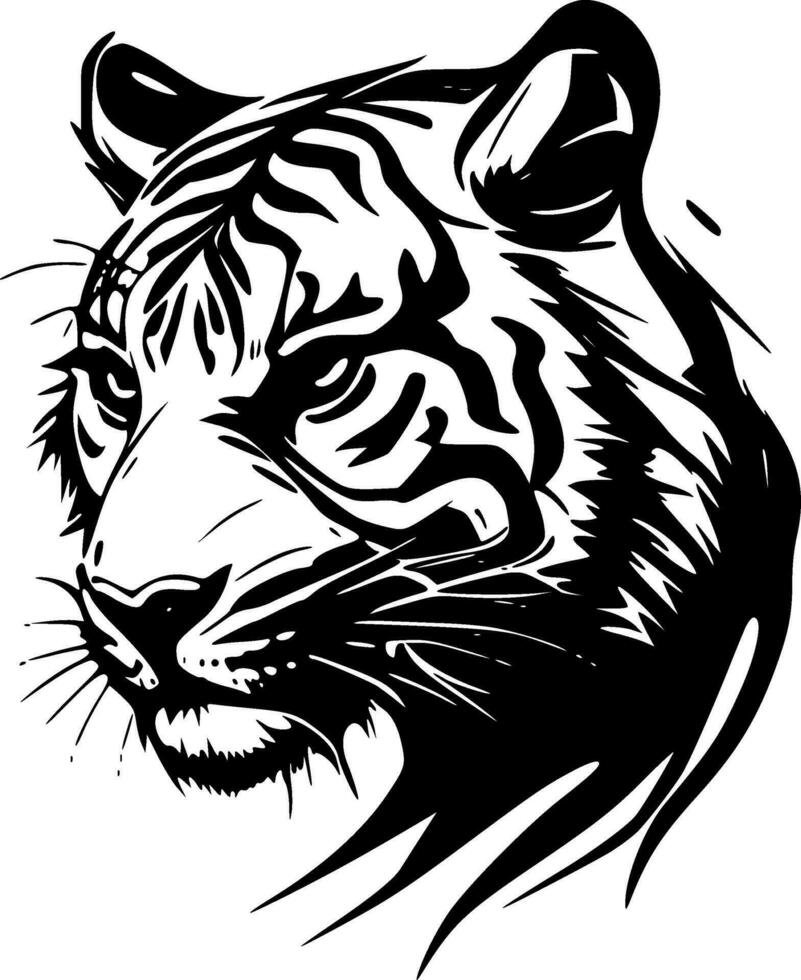 Tiger - High Quality Vector Logo - Vector illustration ideal for T-shirt graphic