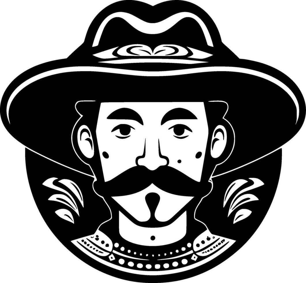 Mexican, Minimalist and Simple Silhouette - Vector illustration