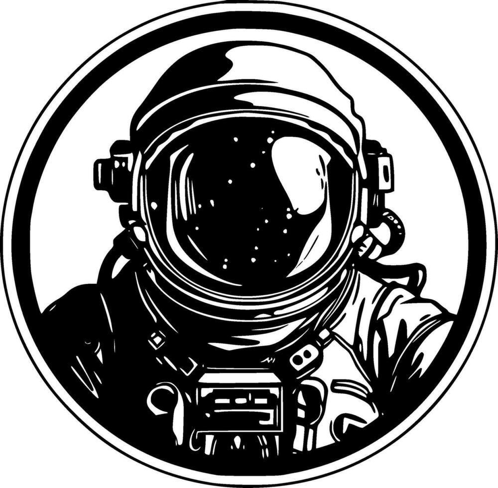 Astronaut - High Quality Vector Logo - Vector illustration ideal for T-shirt graphic