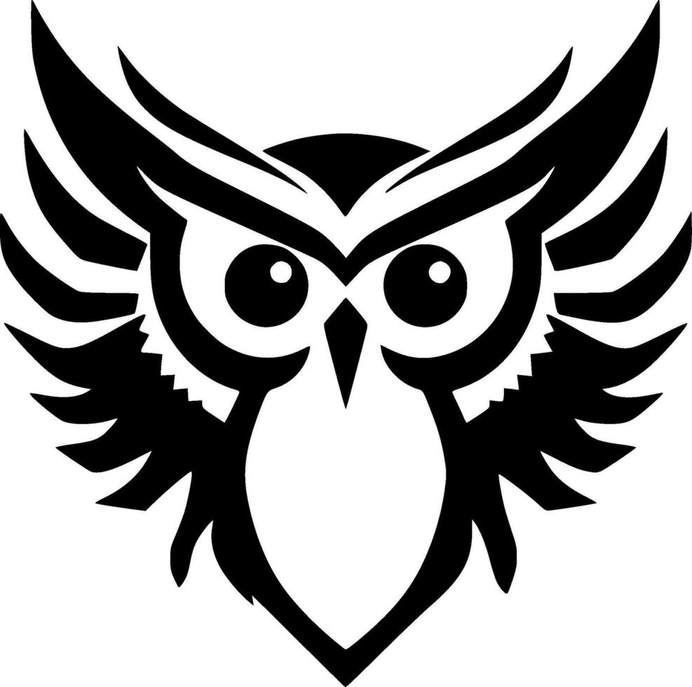 Owl - Minimalist and Flat Logo - Vector illustration