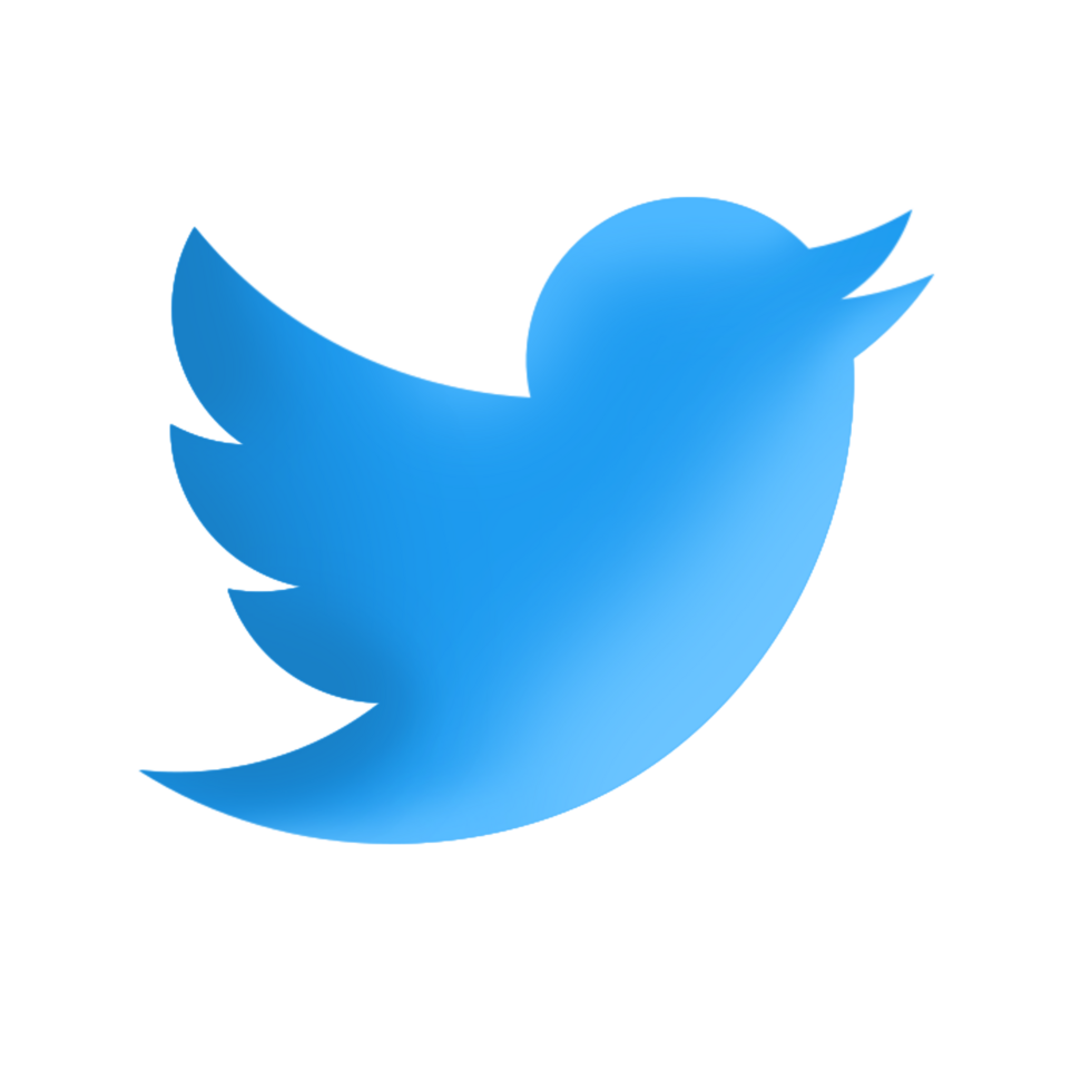 Twitter Logo zum Design Blau Vogel Symbol zwitschern. png