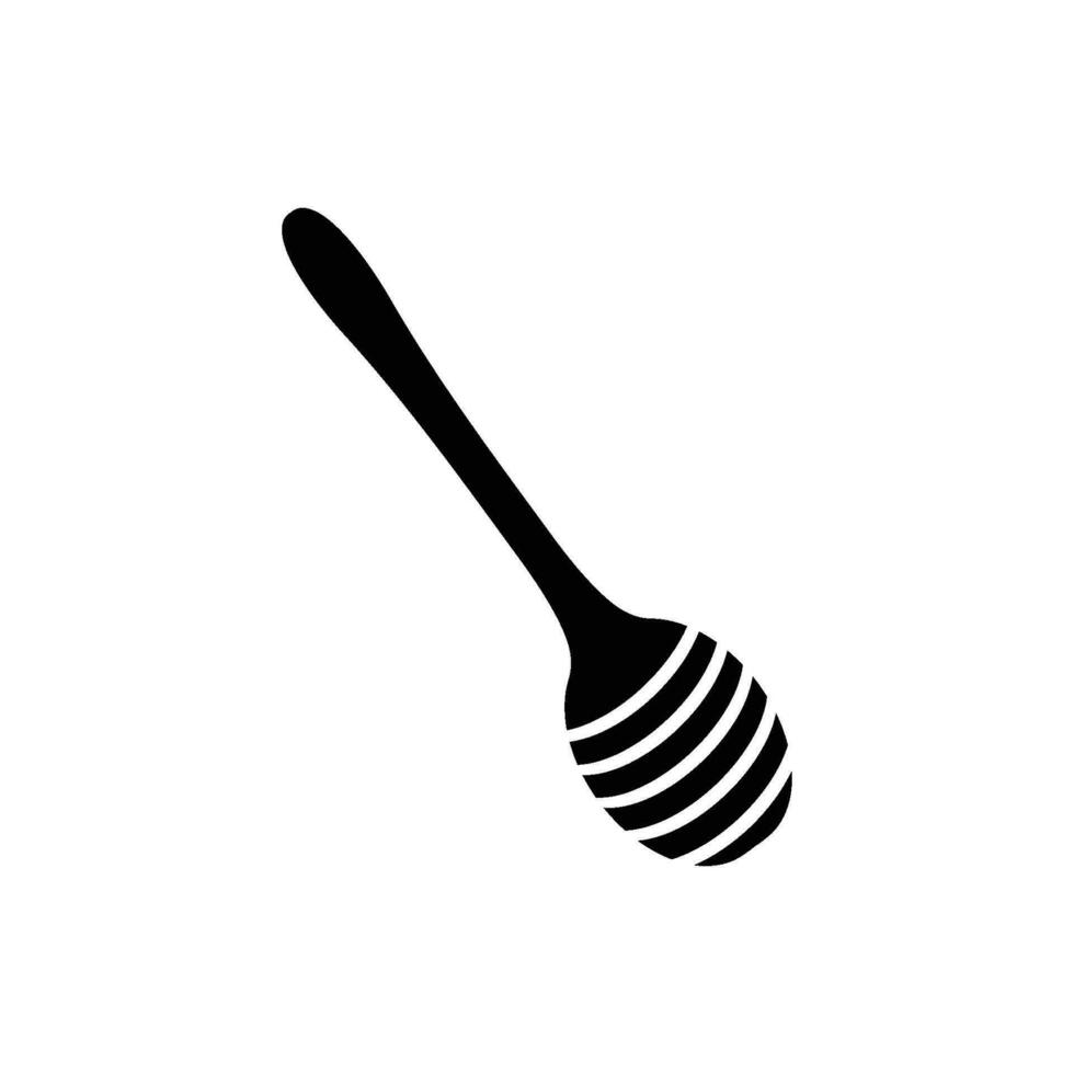 Honey dipper logo vector