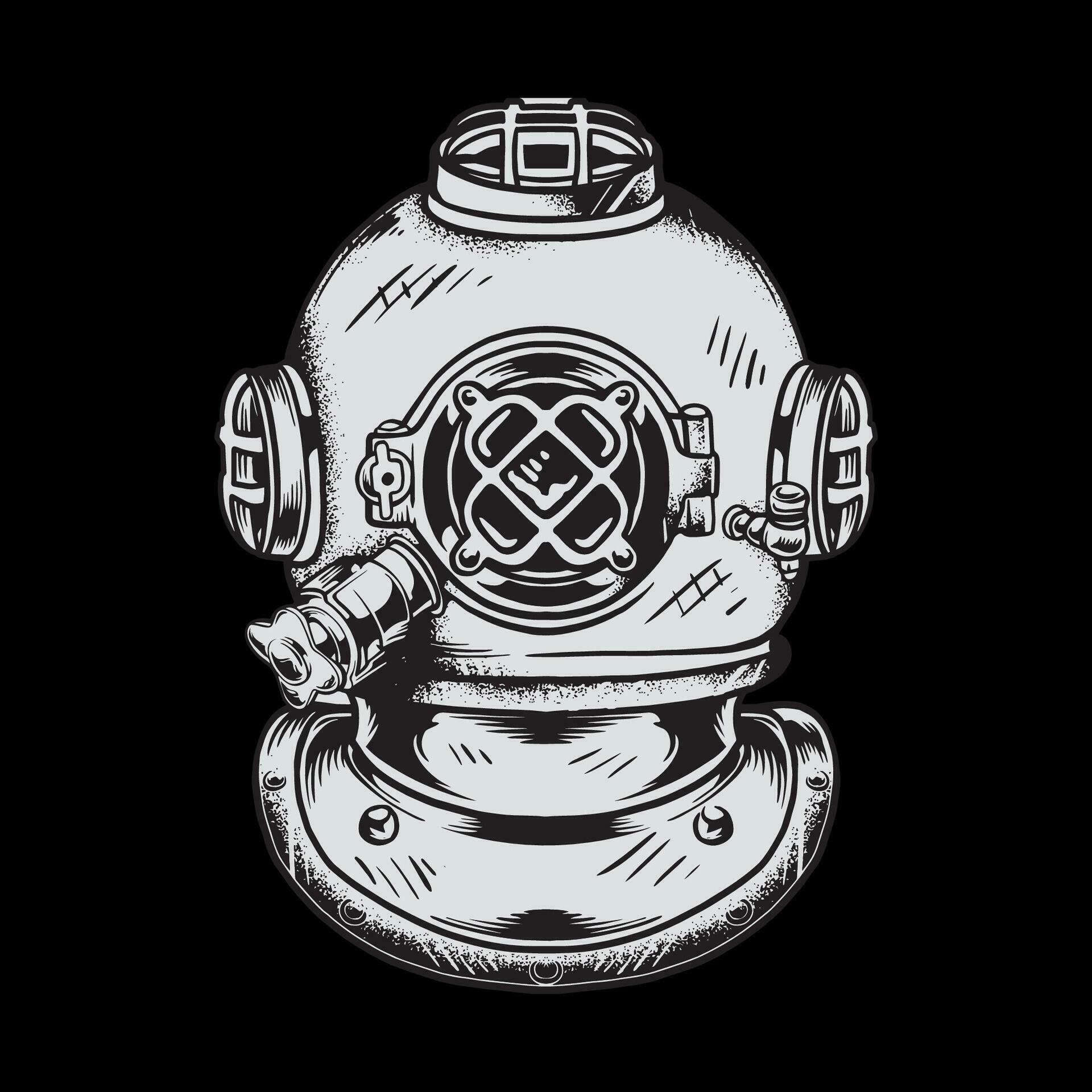Dive helmet vector art 27209254 Vector Art at Vecteezy