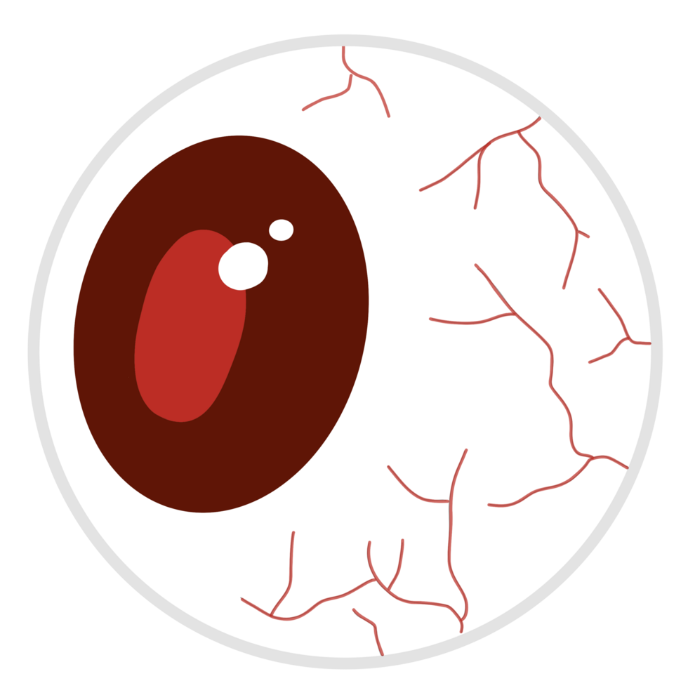 Halloween scary eyeball png