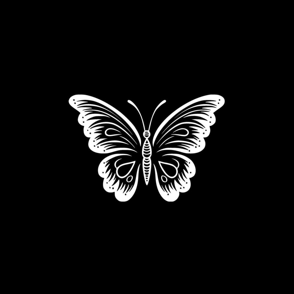 mariposa, minimalista y sencillo silueta - vector ilustración
