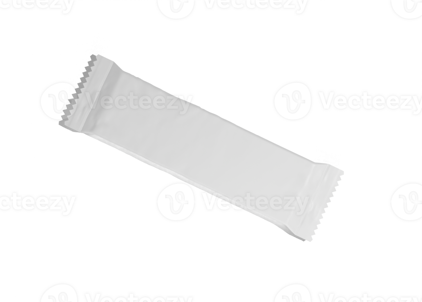 Plastic packing for snacks mockup png