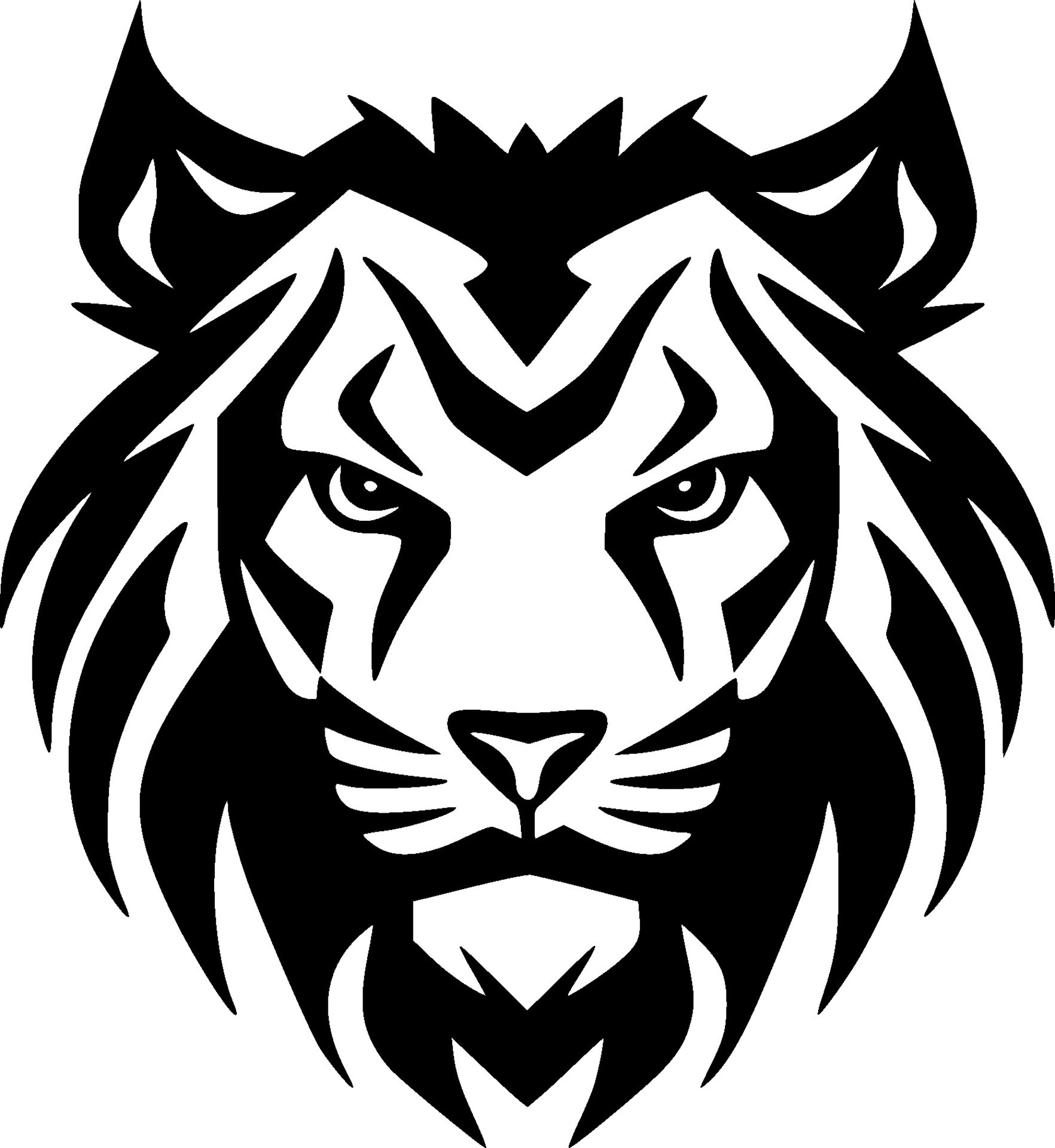 Tiger, Black and White Vector illustration 27209617 Vector Art at Vecteezy