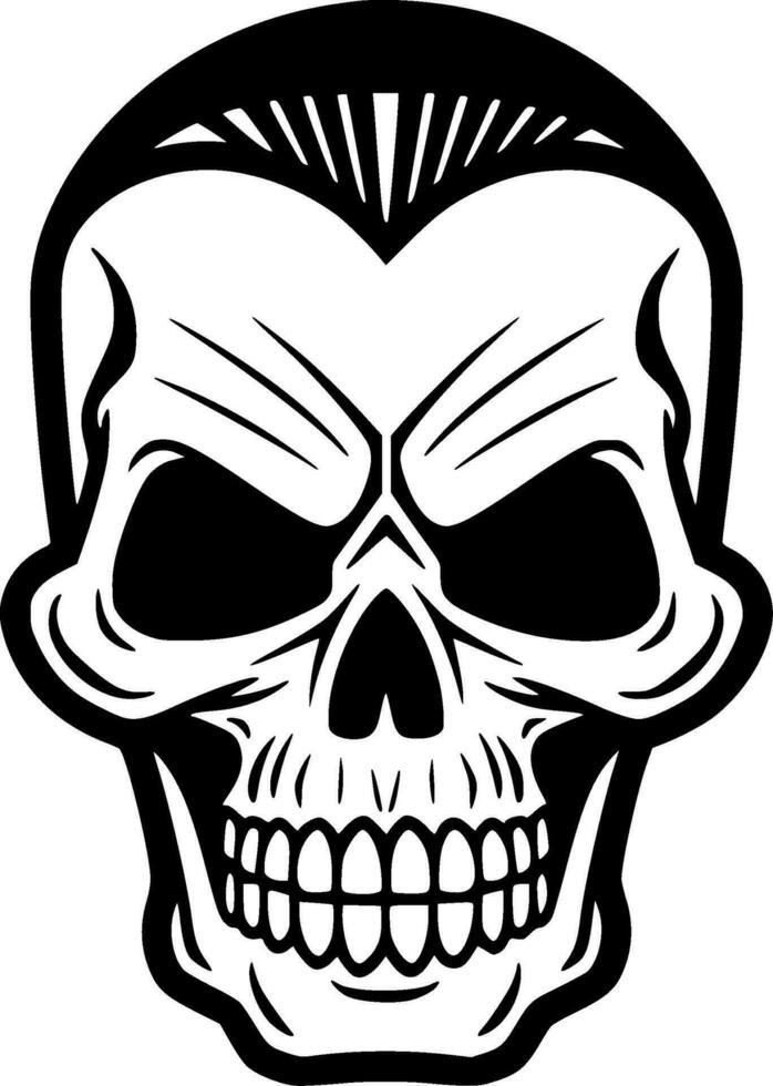 Skull - Minimalist and Flat Logo - Vector illustration