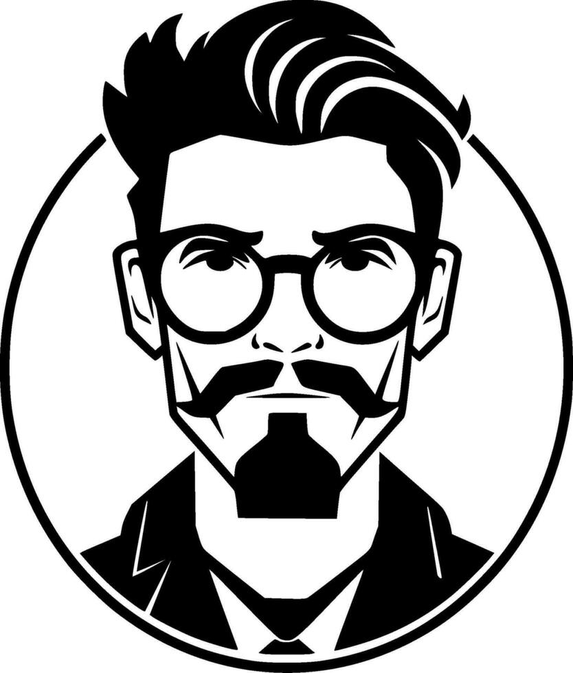 Teacher - Minimalist and Flat Logo - Vector illustration
