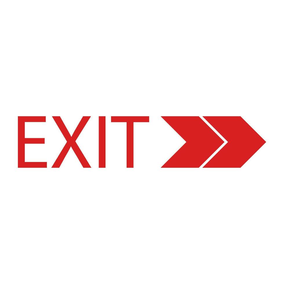 exit icon vector