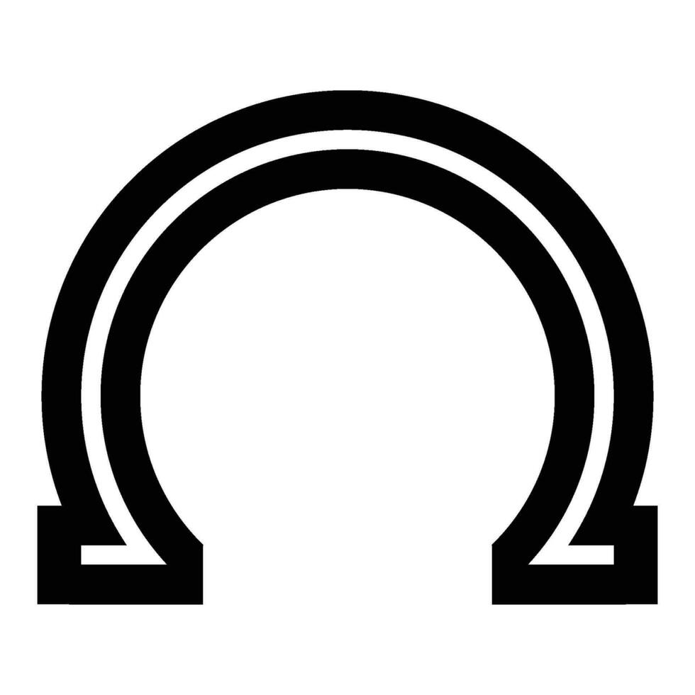 horseshoe icon vector