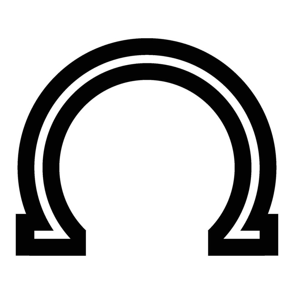 horseshoe icon vector