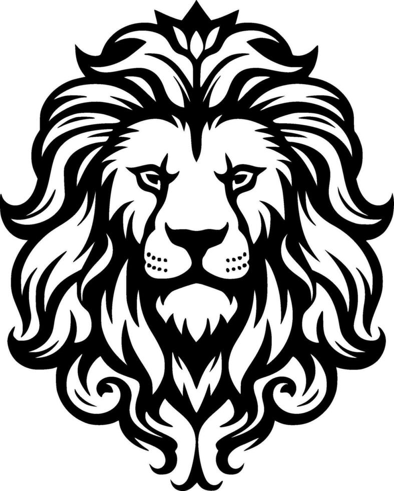 Lion - Minimalist and Flat Logo - Vector illustration