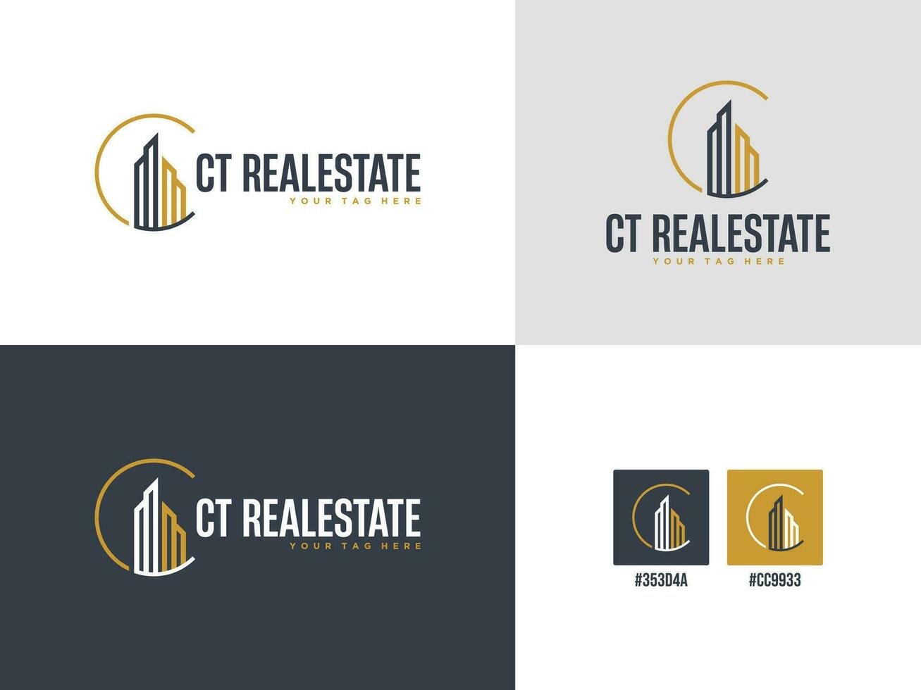 Logo template real estate, apartment, condo, house, rental, business. brand, branding, logotype, company, corporate, identity. Clean, modern and elegant style design vector