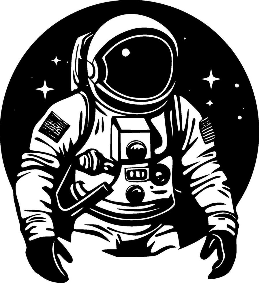 astronauta - alto calidad vector logo - vector ilustración ideal para camiseta gráfico