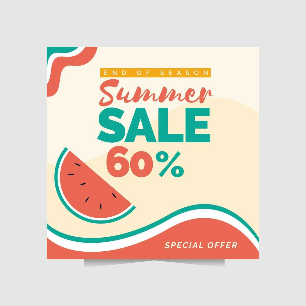 Poster or banner for Best of Summer and Year End Sale vector