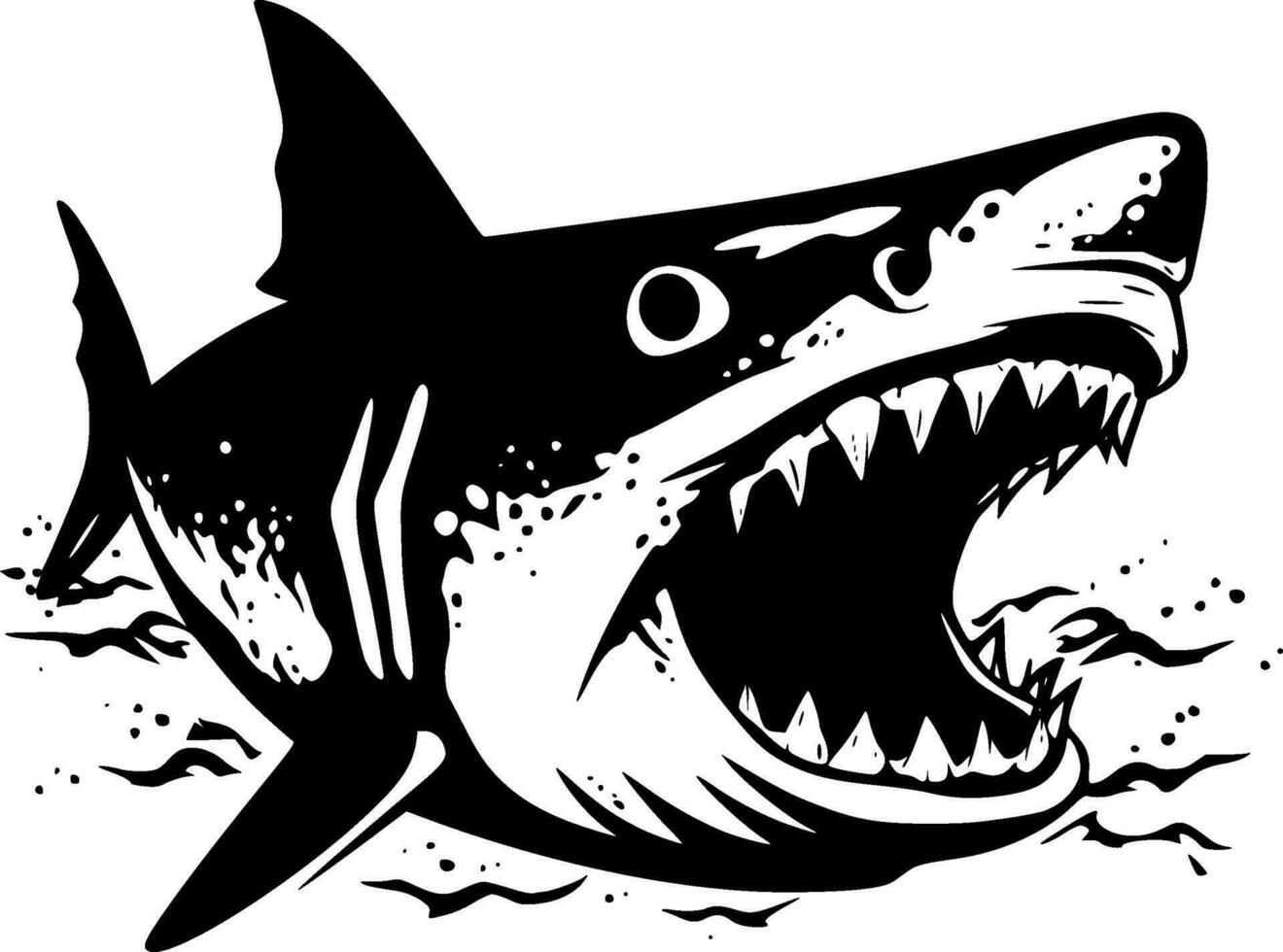 Shark - High Quality Vector Logo - Vector illustration ideal for T-shirt graphic