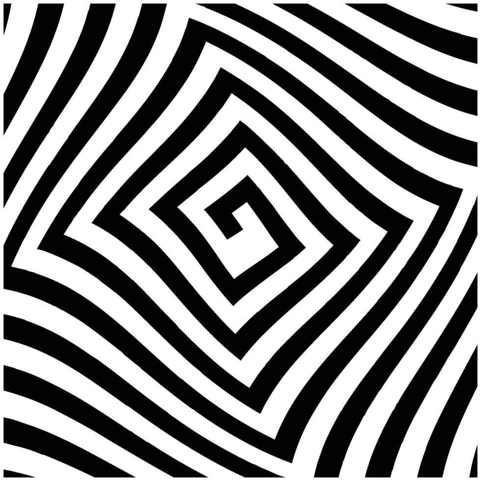 Hypnotic, geometric, repeated pattern vector