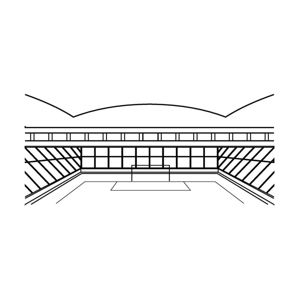 stadium icon vector
