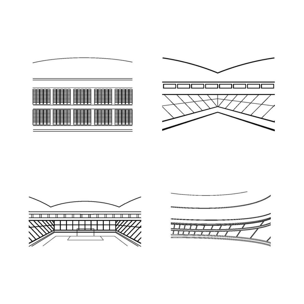 estadio icono vector