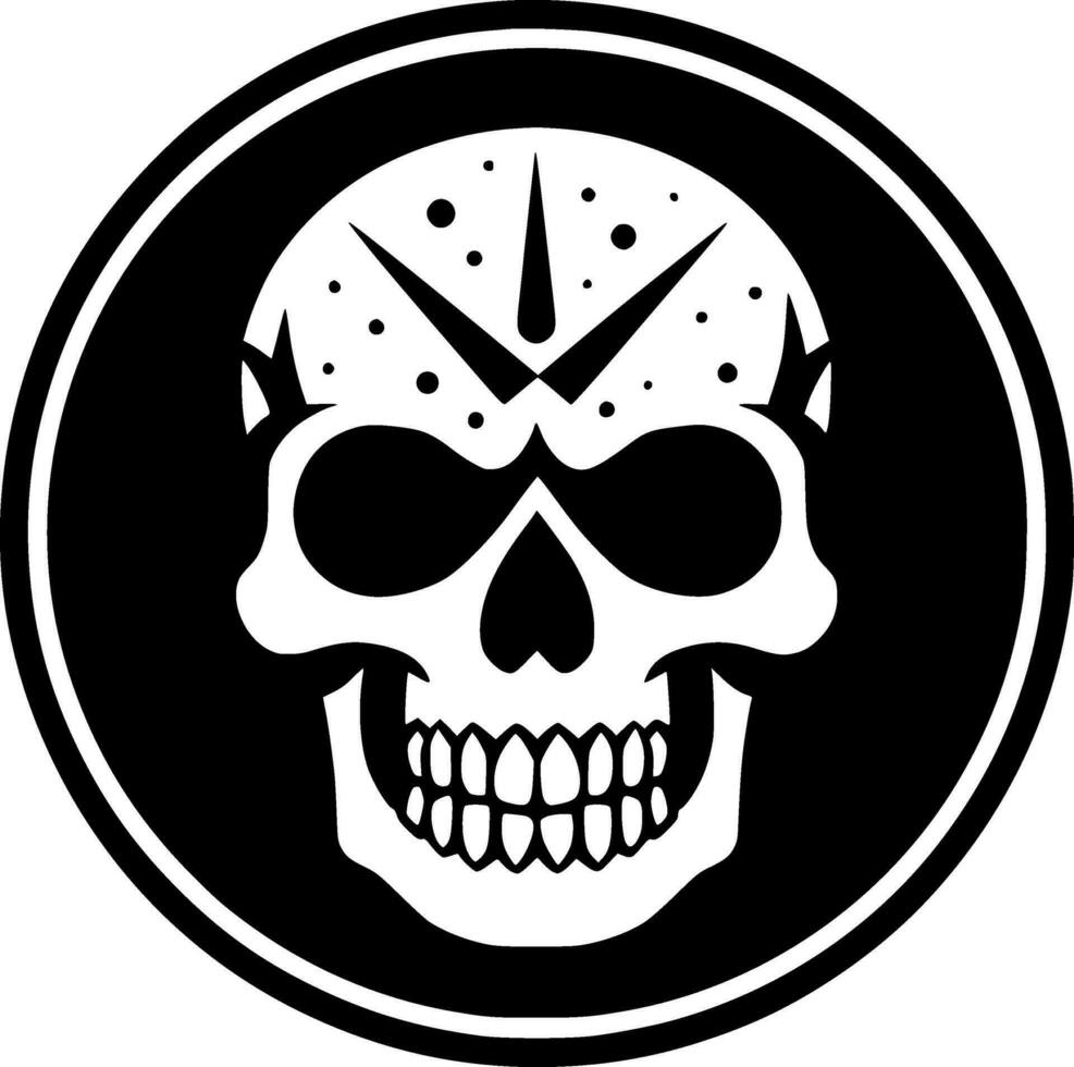 Skull - Minimalist and Flat Logo - Vector illustration