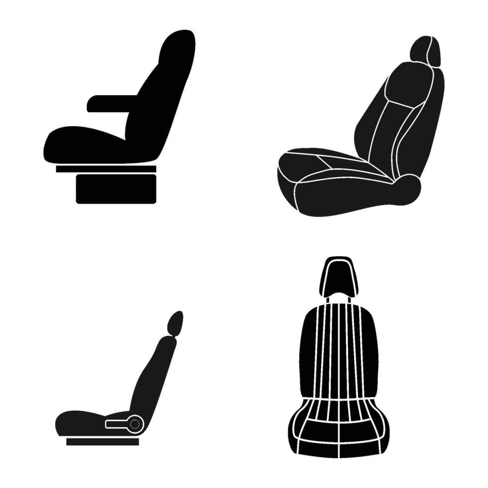 coche asiento icono vector