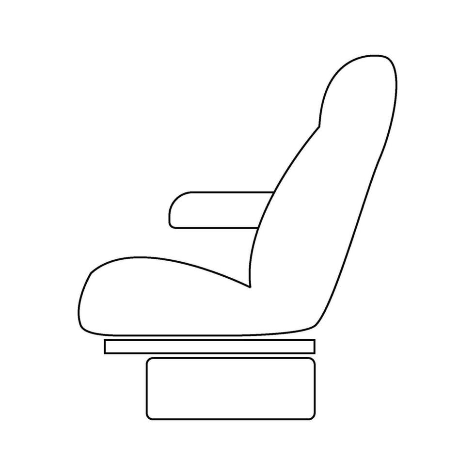 coche asiento icono vector