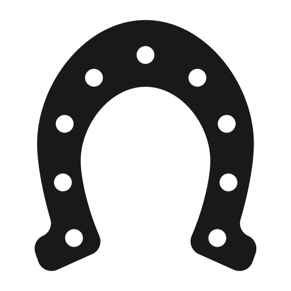 horseshoe icon vector